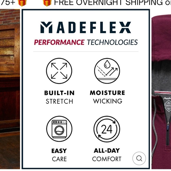 Flag and Anthem Madeflex dual knit men’s hoodie size medium - Picture 3 of 10